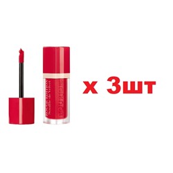 Bourjois Souffle de Velvet Бархатный флюид для губ 06 Cherry leaders 3шт