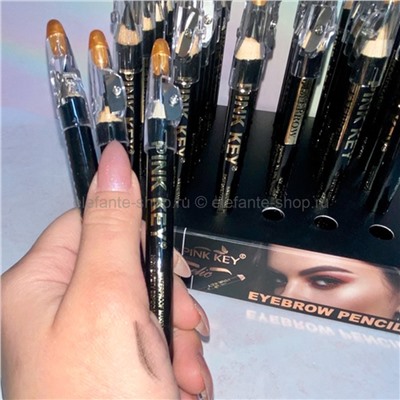 Карандаш для бровей Pink Key Eyebrow Pencil Black (52)