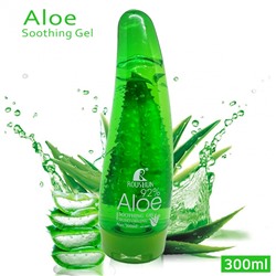 ROUSHUN  Гель для лица и тела ALOE 92% Увлажняющий, Успокаивающий с АЛОЭ  300мл  (листок)  (RS-29861)