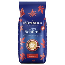 Кофе натуральный жаренный в зёрнах Movenpick schumli 1 кг