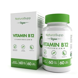 Витамин В12 (Цианокобаламин) / Vitamin B12 (Cyanocobalamin) / 60 капс.