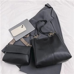 Набор сумок из 2 предметов, арт А130, цвет: чёрный ОЦ