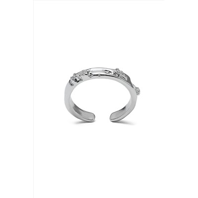 Комплект из 2 колец с тиснением кольца разомкнутые регулируемые кольца "Джейн Остин" MERSADA #925618