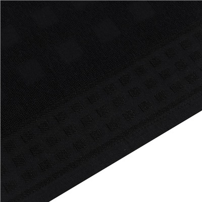 Полотенце махровое LoveLife "Square" 30х60 см, цвет чёрный, 100% хлопок, 380 гр/м2