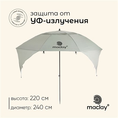 Зонт-трансформер maclay, c УФ защитой, d=240 см, h=220 см