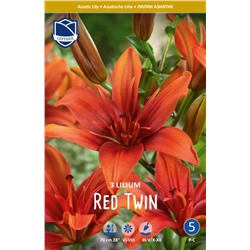 Лилия азиатская Ред Твин (double Red Twin), 3 шт