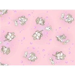 Постельное белье бязь Иваново детское -  1285-2 Мамонтенок розовый