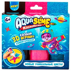 Набор для творчества Для изготовления фигурки, модели "Aqua Slime" розовый синий AQ008 в Самаре