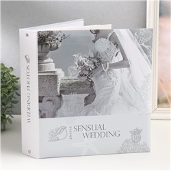 Фотоальбом на 50 магнитных листов 23х28 см, на кольцах "sensual wedding 2"