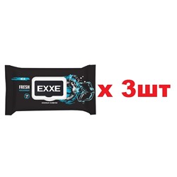 EXXE MEN Влажные салфетки Тонизирующие 100 штук 3шт