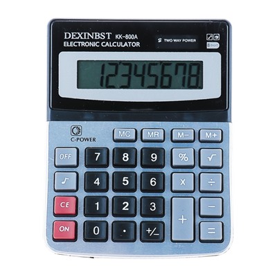 Калькулятор настольный, 8 - разрядный, KK - 800A, двойное питание