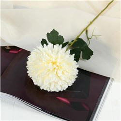 Цветы искусственные "Хризантема" 9х48 см, белый
