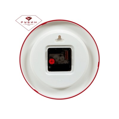 Часы настенные "21 Век""Маки"2019-101 (10) круг d=19,5см, корпус красный
