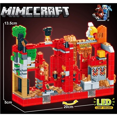 Конструктор Minecraft  LB616 "Красная крепость" (528 дет)