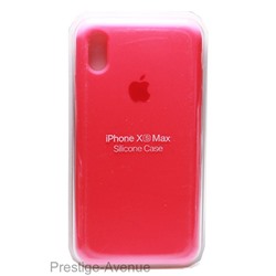 Силиконовый чехол для iPhone XS Max малиновый