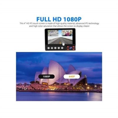 Видеорегистратор камера заднего вида Full HD SENSOR 4-дюймовый сенсорный экран