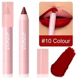 Матовая помада-карандаш DUNUF matte lipstick crayon 10