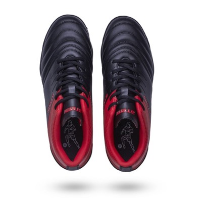 Бутсы футбольные Atemi SBA-002 TURF, черный/красный, размер 45
