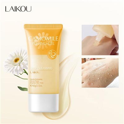 Пилинг-скатка для лица с ромашкой Laikou Camomile Peeling Gel, 60 гр.