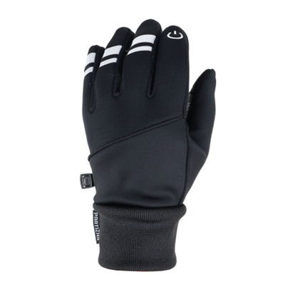 Велосипедные перчатки PARTIZAN теплые осень/зима /A0022 / Размер M / Цвет: Черные /уп 100/