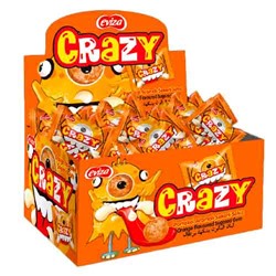 Кислая жвачка Crazy gum Orange 3.5гр