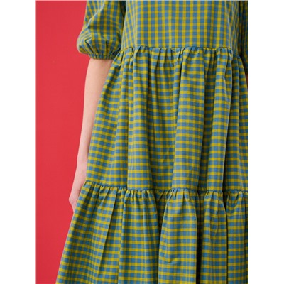 Платье с рукавами-буфами  OD-789-4