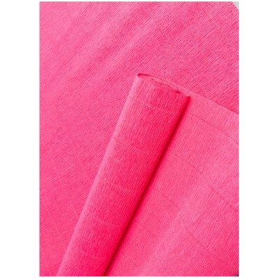 Бумага гофрированная простая, 180гр 551 ярко-розовая