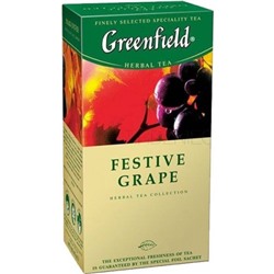 GREENFIELD Гринфилд Чай FESTIVE GRAPE виноград шиповник 25 пак.