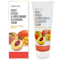 Пенка для умывания LebelAge Fruit Peach&Apple Mango Cleansing Foam, 100мл