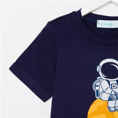 Пижама детская для мальчика KAFTAN "Space" рост 134-140 (36)