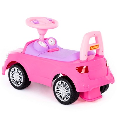 Каталка автомобиль SuperCar №3 со звуковым сигналом розовая 84491 П-Е /1/ в Самаре