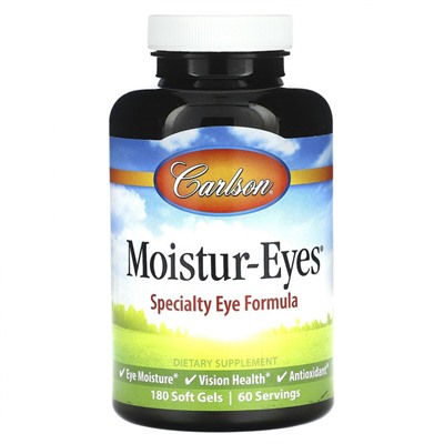 Carlson, Moistur-Eyes, 180 мягких таблеток