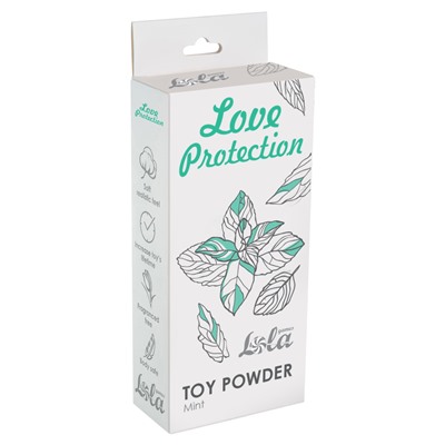 Пудра для игрушек ароматизированная Love Protection Мята 30гр 1823-01Lola