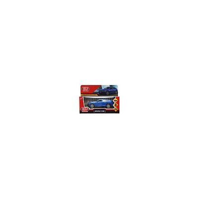 342359 Машина металл BMW X6 длина 12 см, двери, багаж, инер, синий, кор. Технопарк в кор.2*36шт