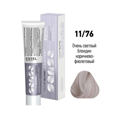 11/76 Крем-краска для волос SENSE DE LUXE CLEAR BLOND Очень светлый блондин коричнево-фиолетовый