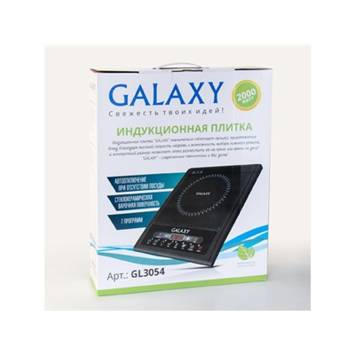 Индукционная плитка Galaxy GL-3054 2000ВТ, стеклокерамическая  варочная поверхность