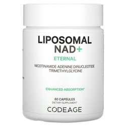 Codeage, Liposomal NAD +, Eternal, никотинамид аденин динуклеотид триметилглицин, 60 капсул