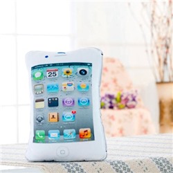 Подушка телефон в виде iPhone белая