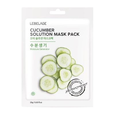 БВ Lebelage маска для лица тканевая Cucumber 25г 652543