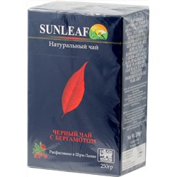 SUNLEAF. Black Tea Earl Grey 250 гр. карт.пачка