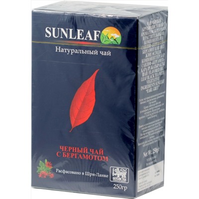 SUNLEAF. Black Tea Earl Grey 250 гр. карт.пачка