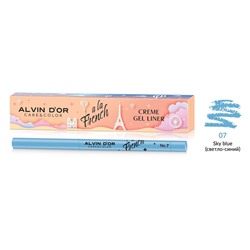 .Alvin D`or  A LA FRENCH ALF-18 Карандаш для глаз Creme gel liner  тон 07 sky blue светло-синий