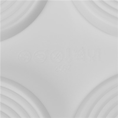 Форма для муссовых десертов и выпечки Доляна «Гипноз», силикон, 30×17,5×0,5 см, 6 ячеек (d=7,7 см), цвет белый