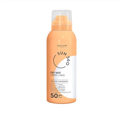 Солнцезащитный спрей для лица и тела Oriflame Sun 360 с SPF 50