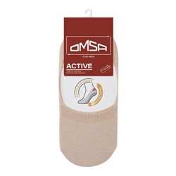 Носки-подследники мужские OMSA ACTIVE, размер 39-41, цвет beige