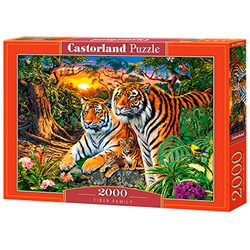 Пазл 2000 Семья тигров С-200825 Castor Land в Самаре