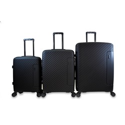 Набор из 3 чемоданов с расширением 11274 Черный