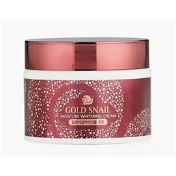 Enough Крем с муцином улитки увлажняющий и осветляющий - Gold Snail Moisture Whitening Cream, 50г