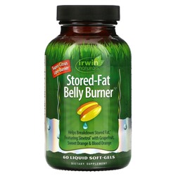 Irwin Naturals, Stored-Fat Belly Burner, жиросжигающее средство, 60 капсул с жидкостью