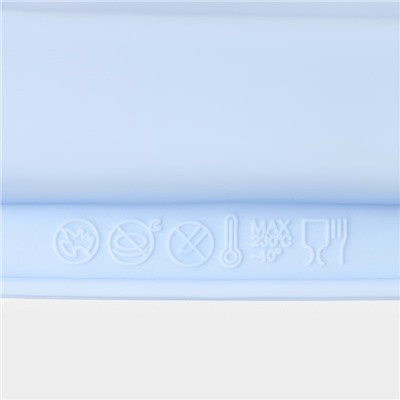 Форма для выпечки Доляна «Квадрат», силикон, 27×27×4 см (с бортиками), внутренний размер 23×23 см, цвет МИКС